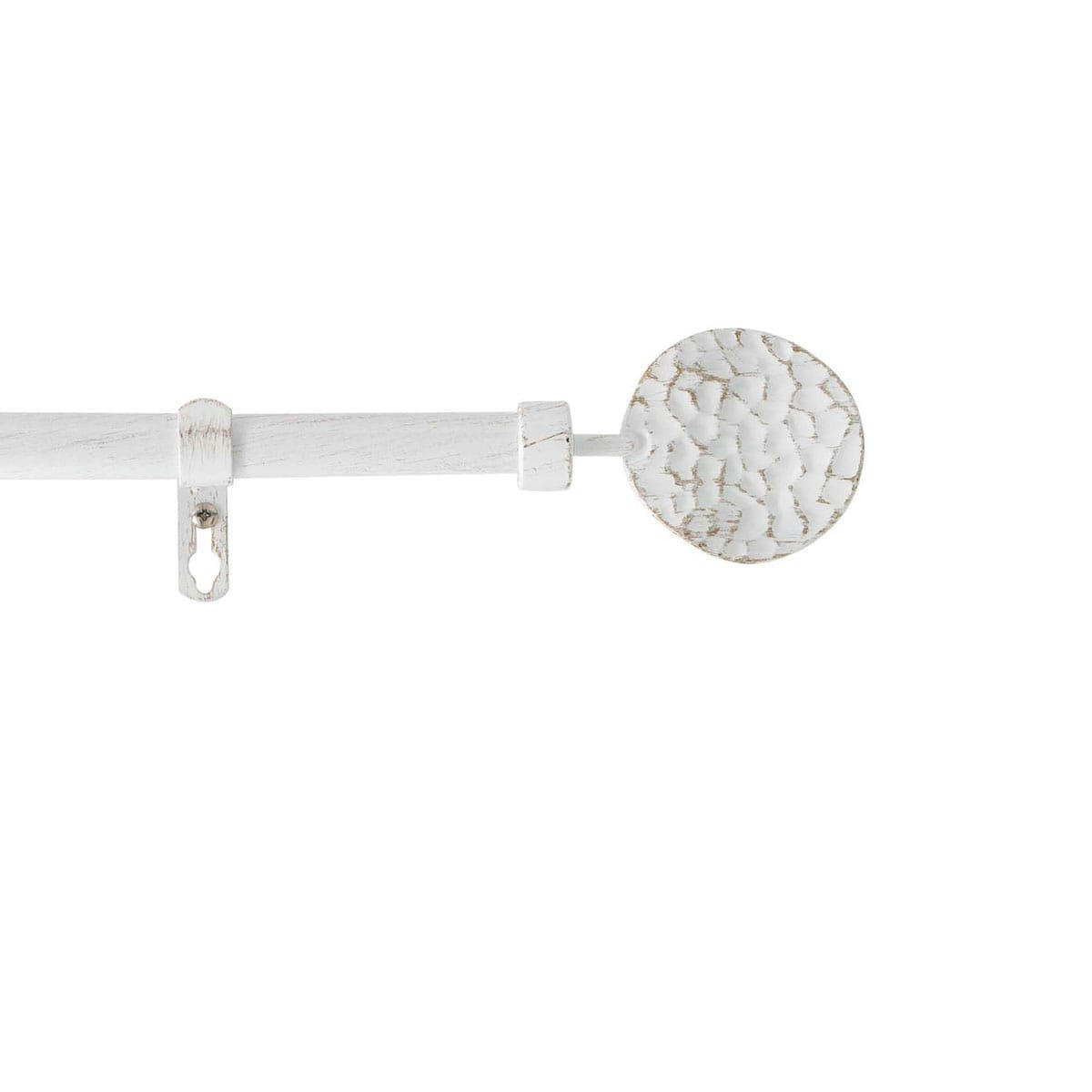 BULLETTE - Kit tringle extensible patine blanc/or 120 à 210cm