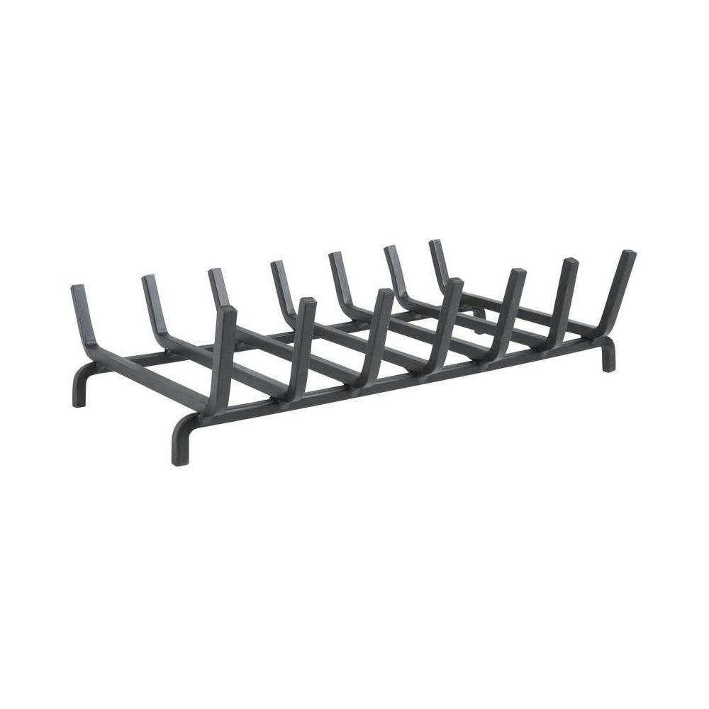 - Grille porte bûches en fer forgé