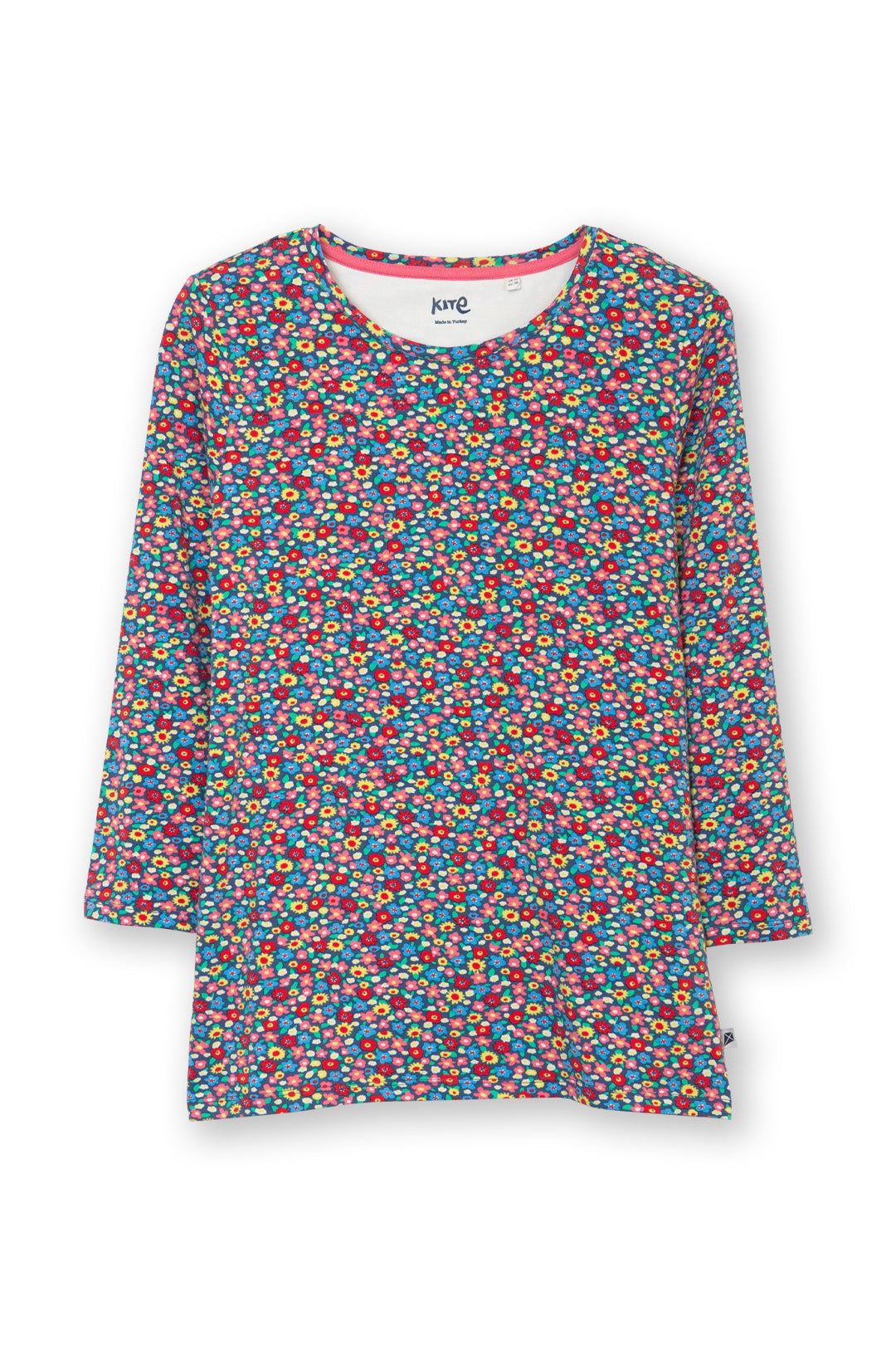 Kite Tarrant 3/4 Sleeve Jersey Top Meadow Ditsy Bright