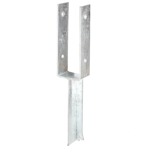 U-Pfostenträger, Rohstahl, BxL: 71 x 400 mm