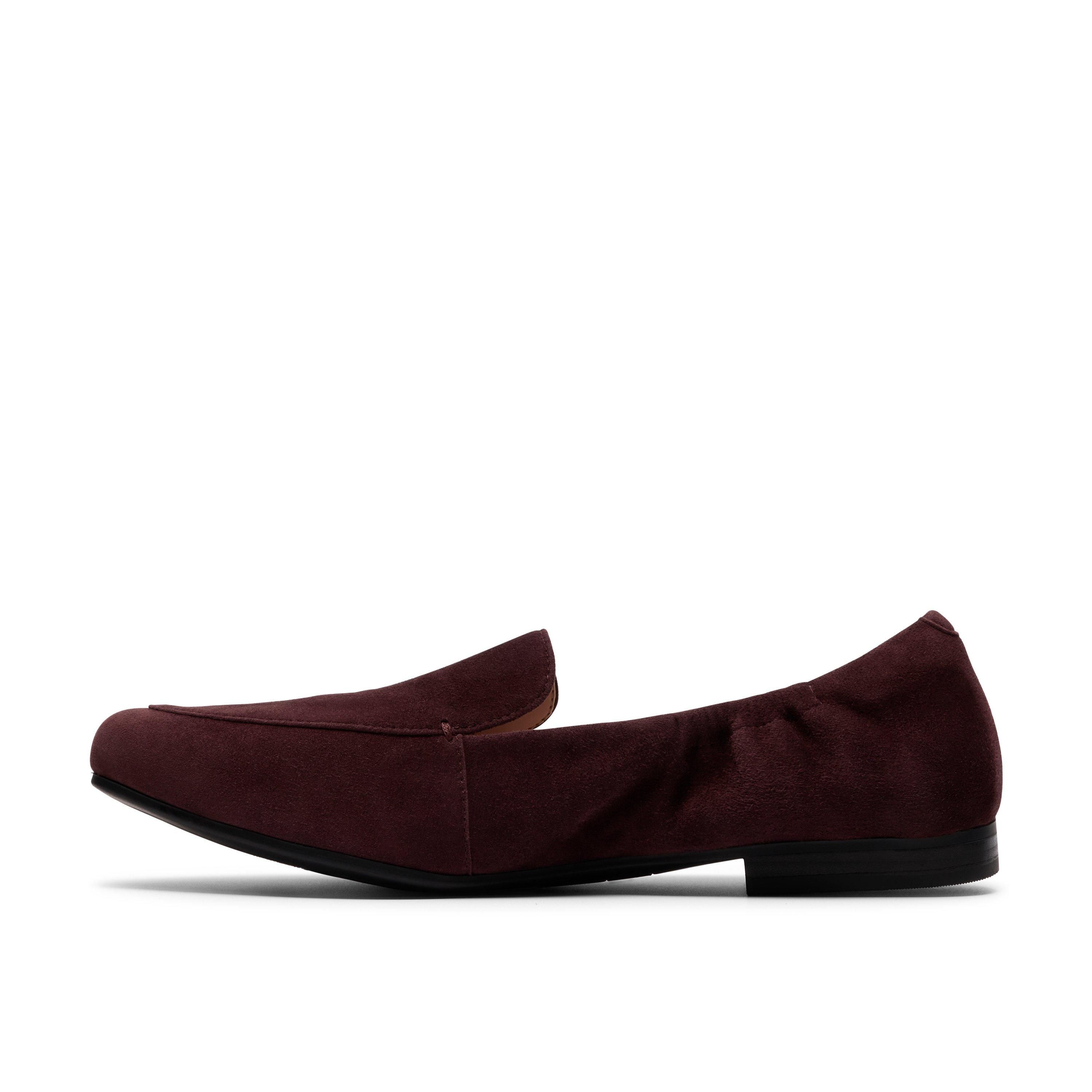 Clarks Tamna Pure Brown Suede Loafers,Slip Ons
