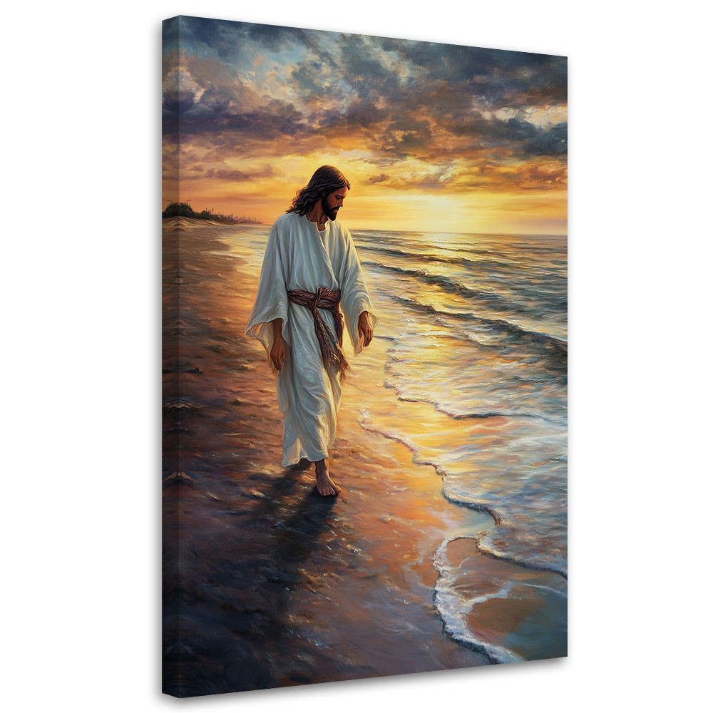Feeby Obraz religijny, Jezus Chrystus idący po wodzie 40x60
