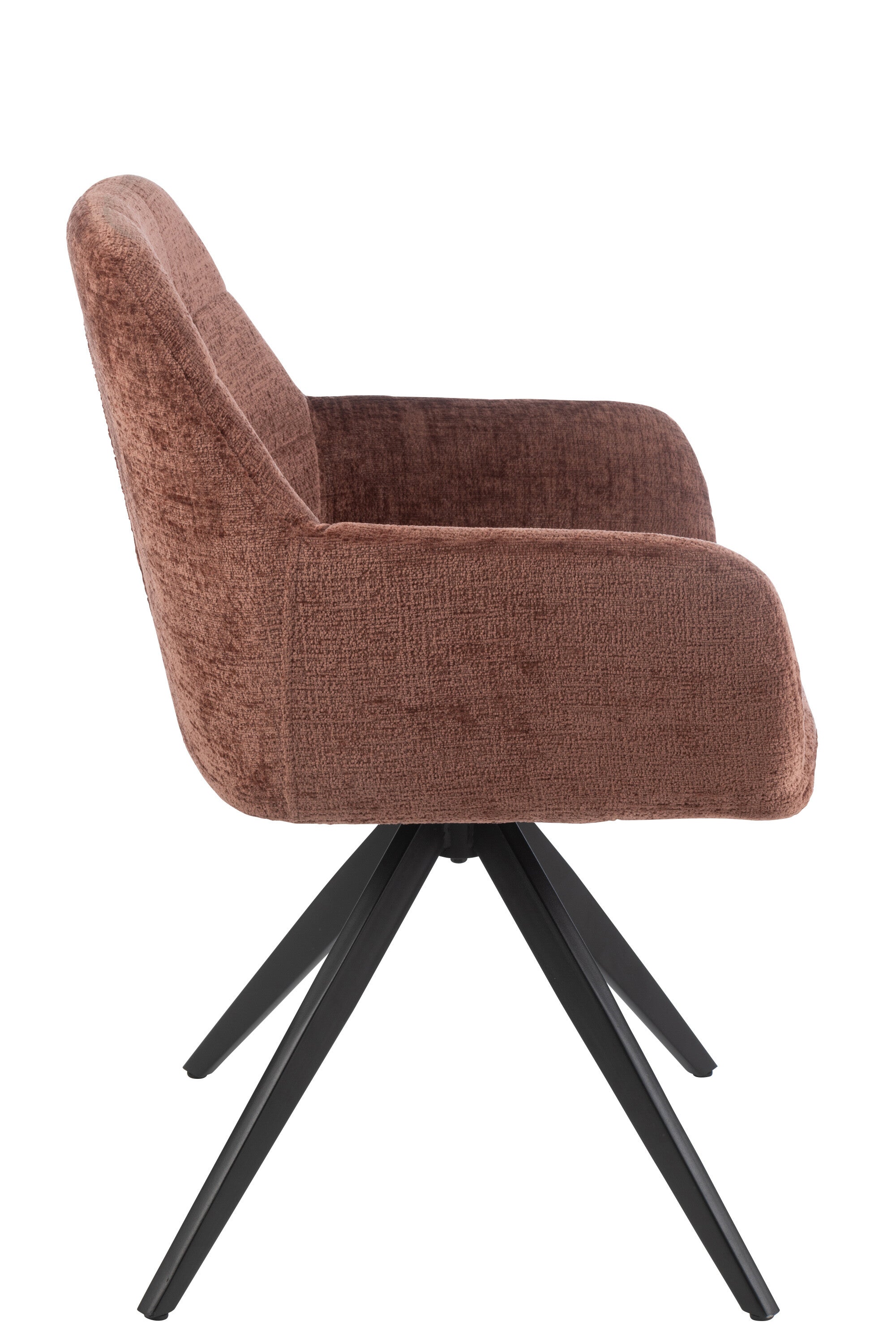 J-Line stoel Louna - ijzer/acryl - bruin