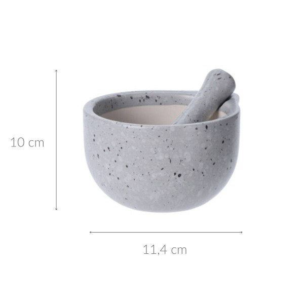 Moździerz kuchenny z tłuczkiem, ceramiczny