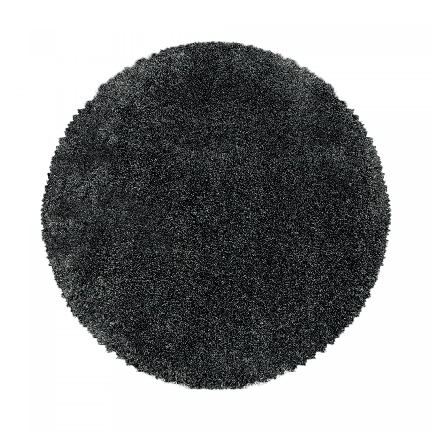 Dywan shaggy Fluffy Super Soft szary 80 cm x 80 cm koło