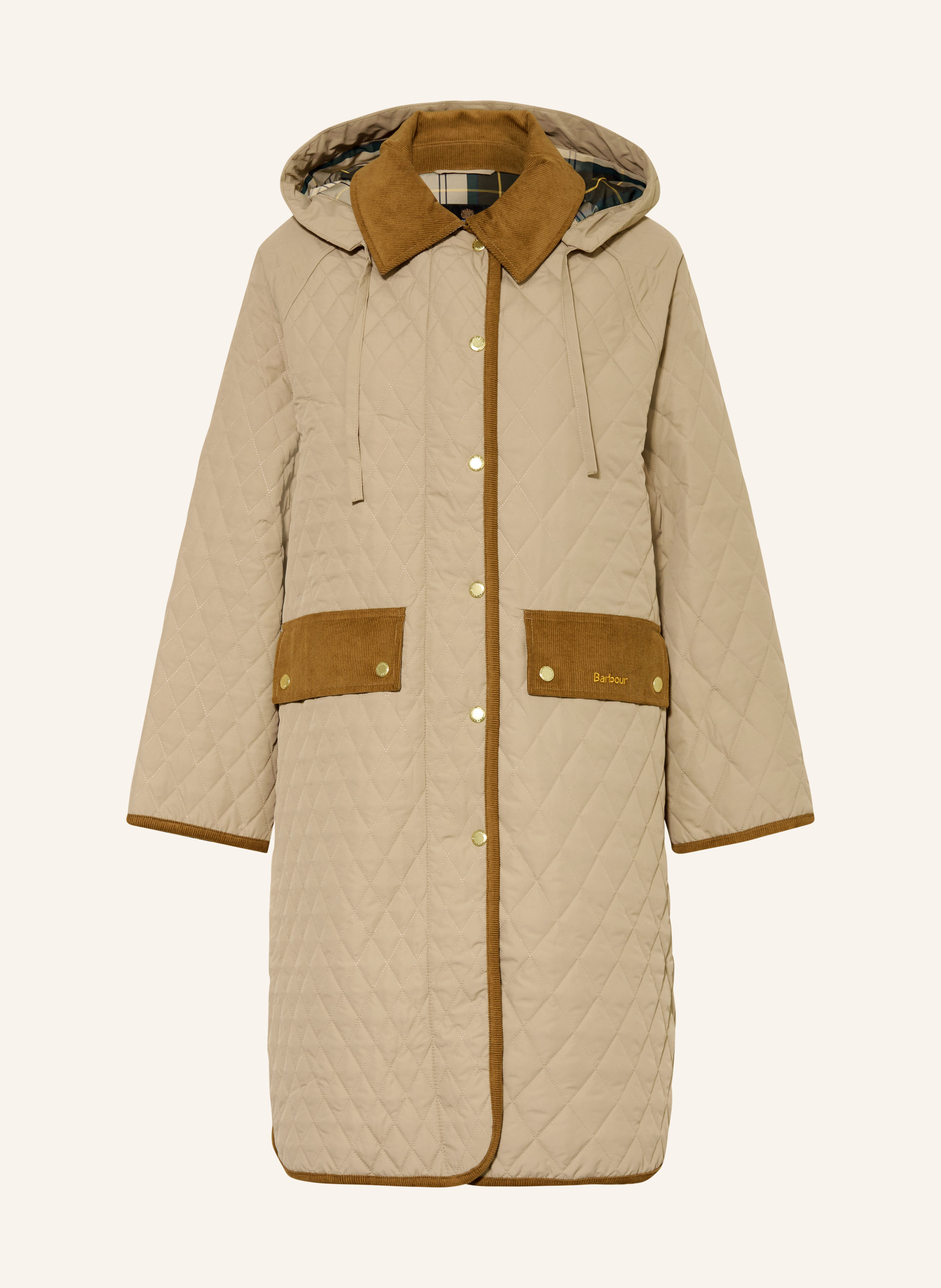 Barbour Steppmantel RAVENSDEN QUILT mit abnehmbarer Kapuze