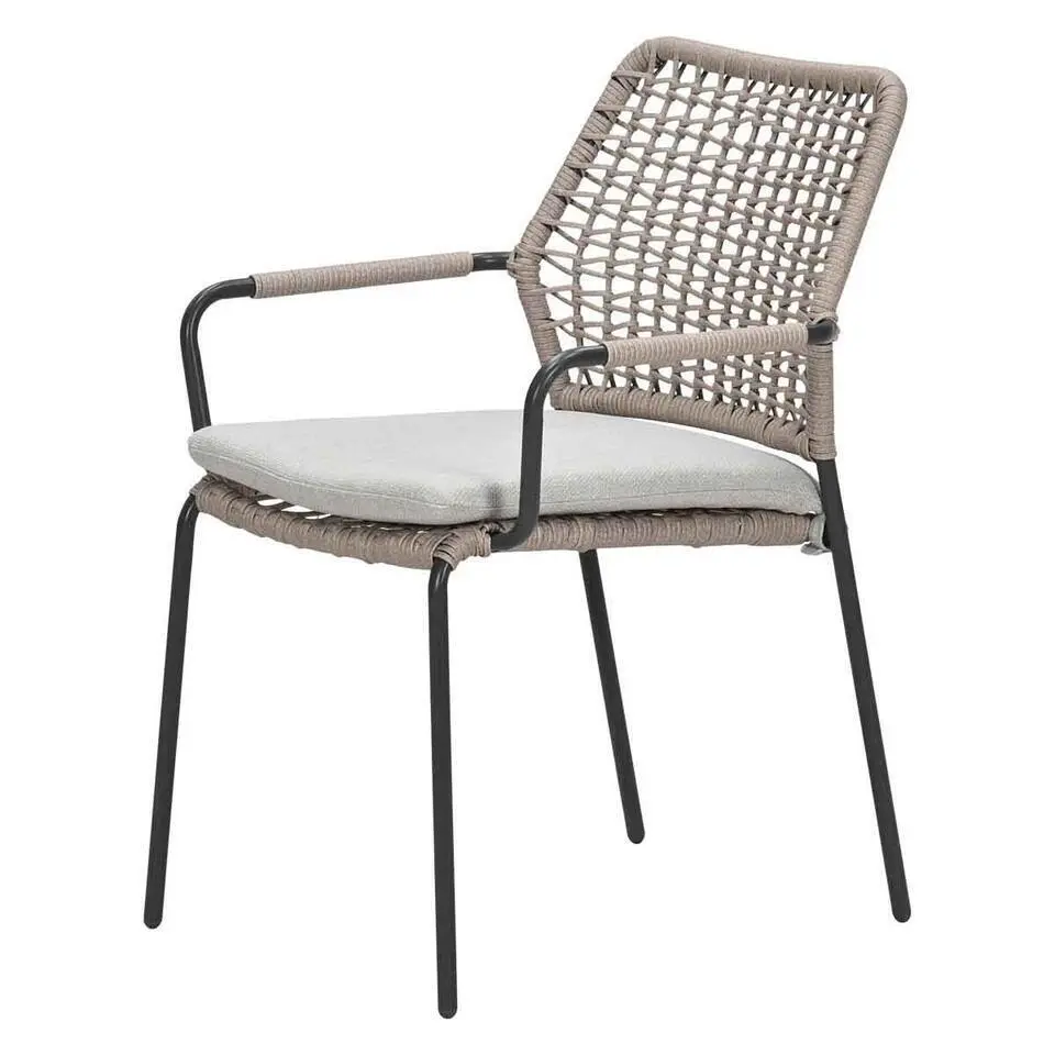 Garden Impressions Natas tuinstoel stapelbaar natural sand - 4 stuks