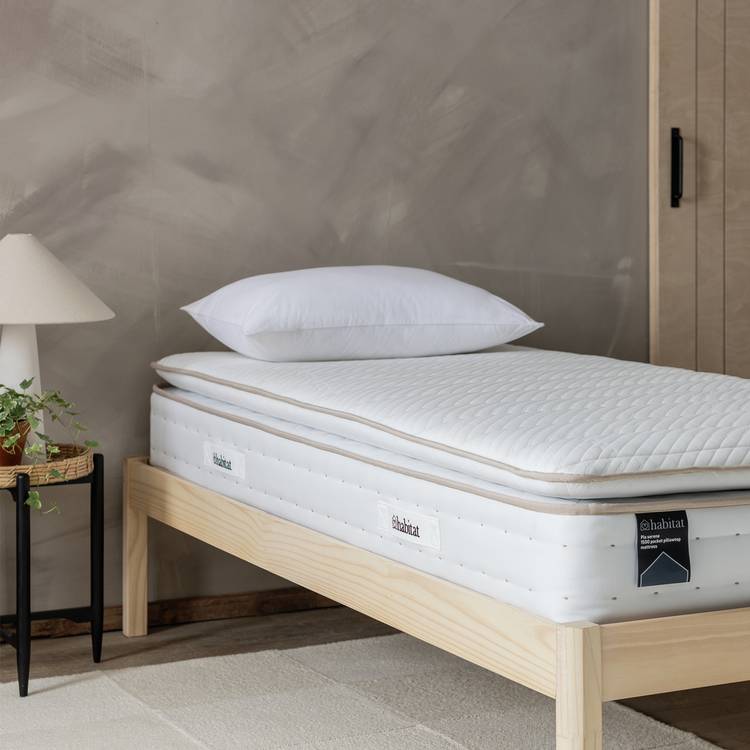Habitat Pia Natural 1500 Pkt Pillowtop Mattress - Single