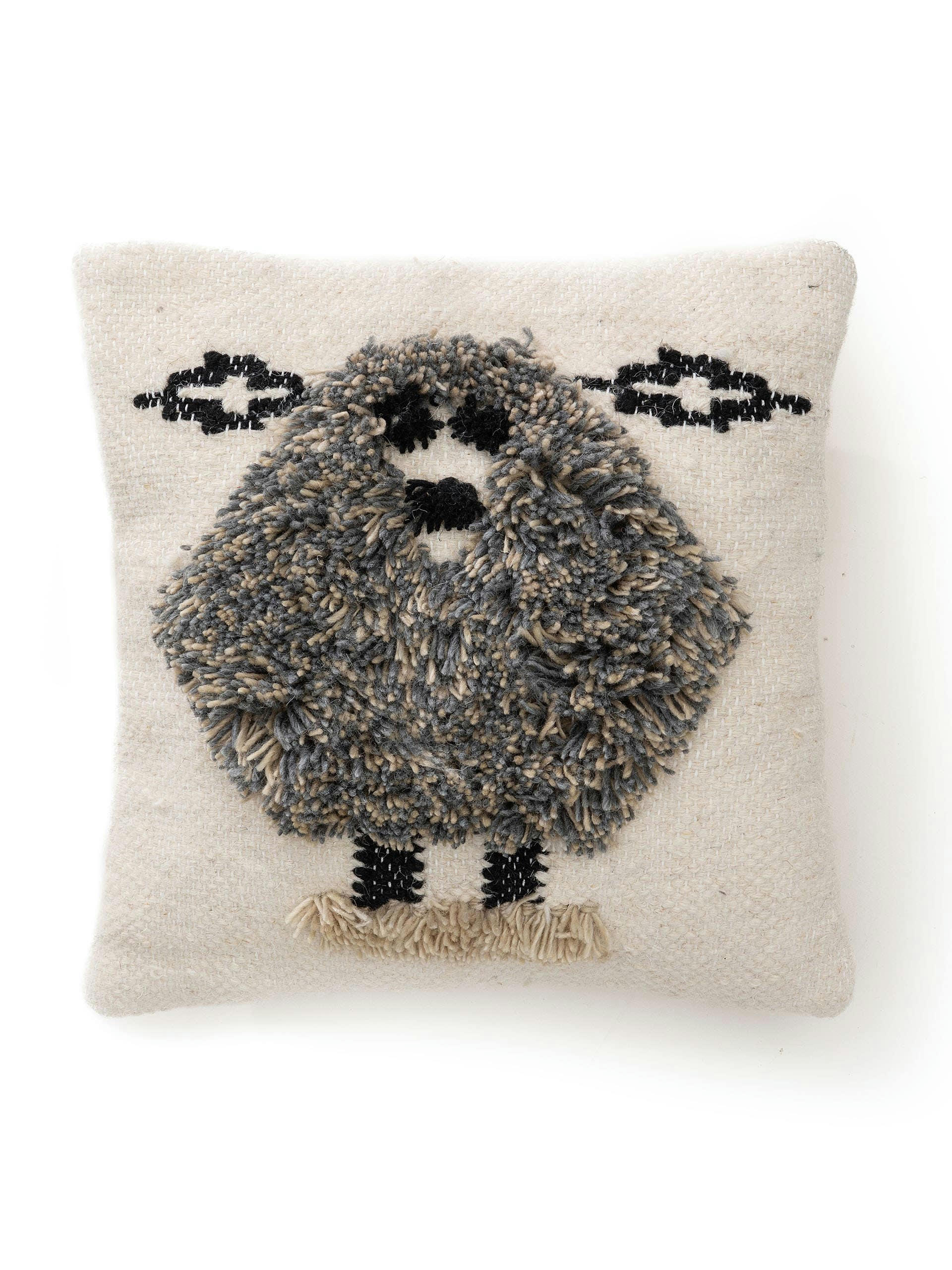 SHAWN - Housse de coussin gris 45x45