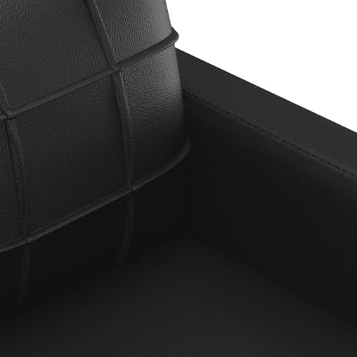 NNEVL 2 Piece Sofa Set with Pillows Black Faux Leather