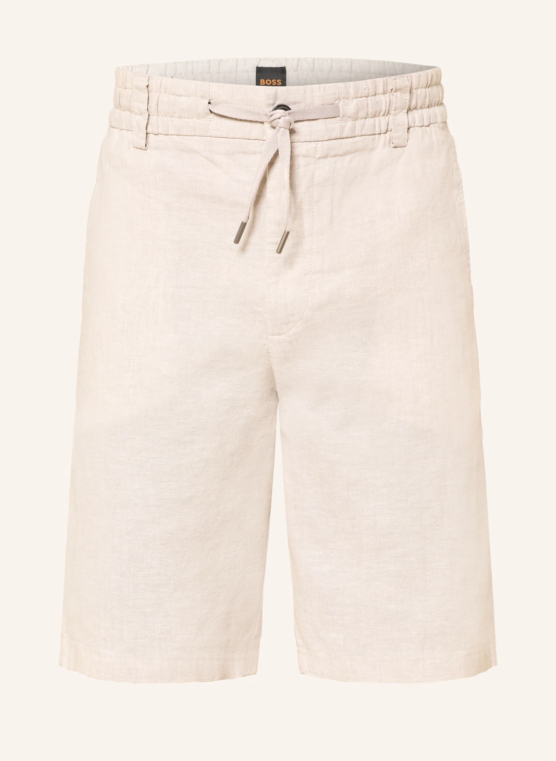 BOSS Chinoshorts CHINO Tapered Fit mit Leinen