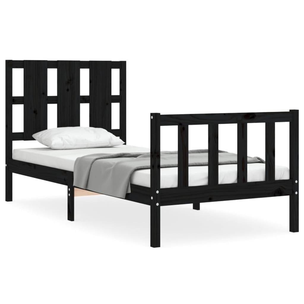 Łóżko Drewniane Rama Łóżka Sofa Czarne Do Sypialni Pokoju lite drewno
