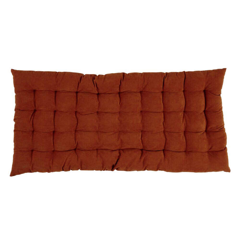Matelas de sol velours côtelé 120x60cm orange