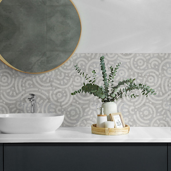 Panneau Mural Wallfluent 50x50 cm Motif De Lignes Abstraites 4 pièces