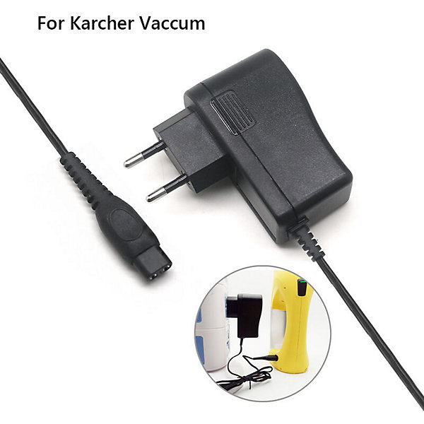 BASHLWUA MX-055060A Karcher 5.5V 0.6A Karcher WV50 WV60 WV70 WV75 chargeur aspirateur noir jauge européenne
