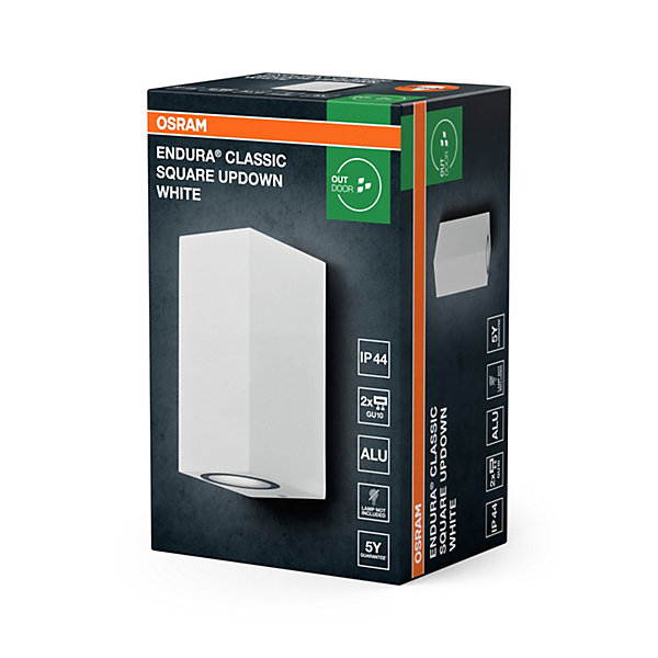 OSRAM Applique extérieur ENDURA Square Updown, blanc,GU10