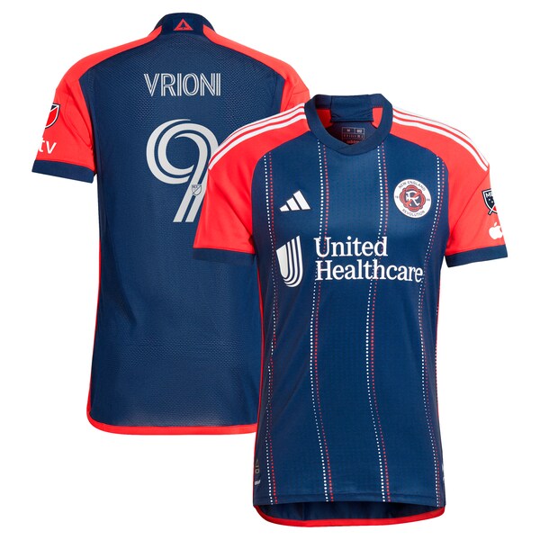 Giacomo Vrioni New England Revolution adidas 2024 Boston Tea Party Authentic Player Jersey – Navy