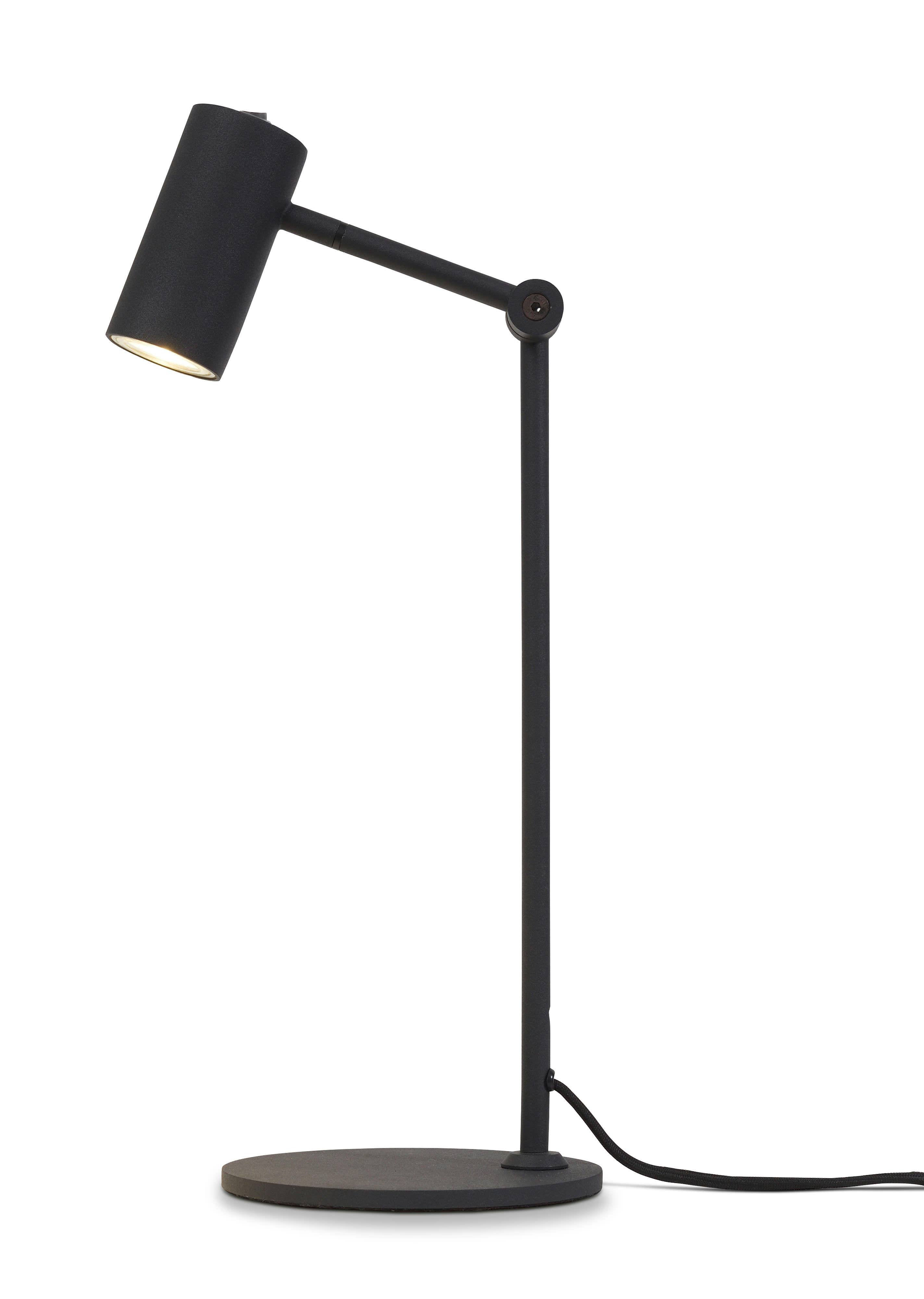 MONTREUX - Lampe de table inclinable noire H40cm