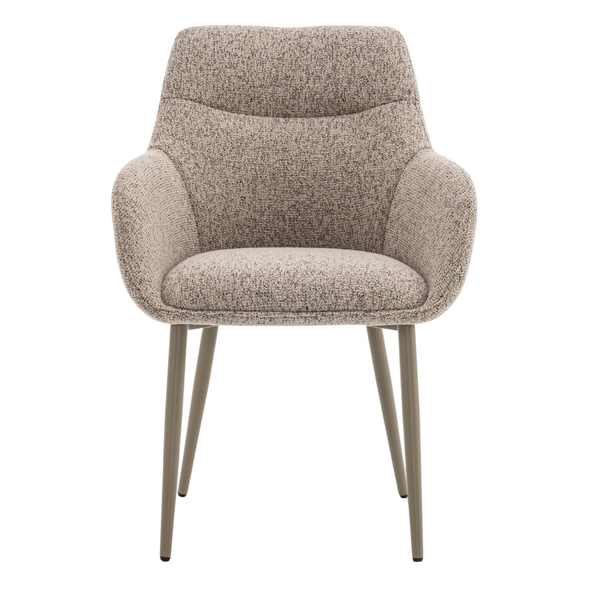 DÉJA Living Eetkamerstoel Noé - Taupe/Taupe - Zithoogte 47cm - Set van 2