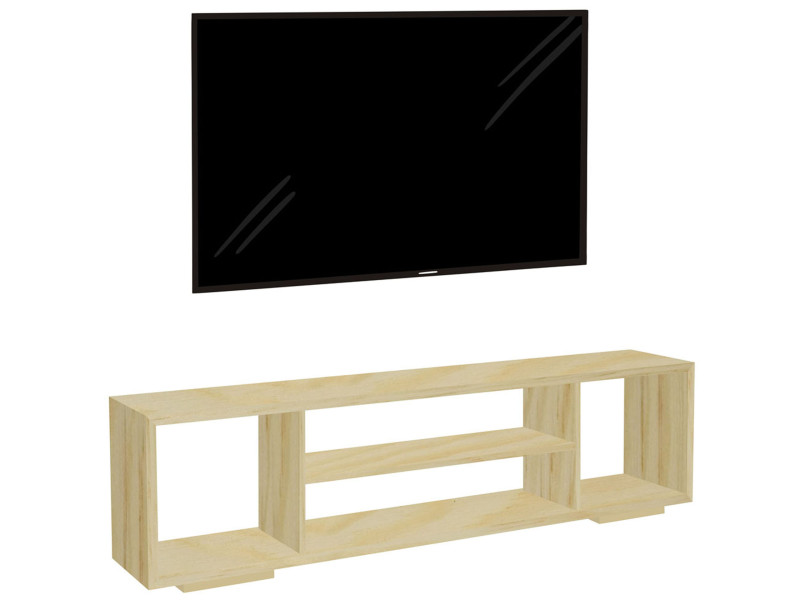 Stolik RTV 200 cm Atlantic drewniany, kolor sosnowy
