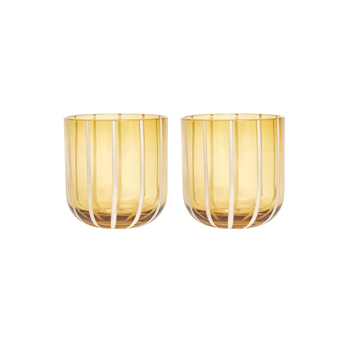 OYOY - Mizu Trinkglas, amber (2er-Set)