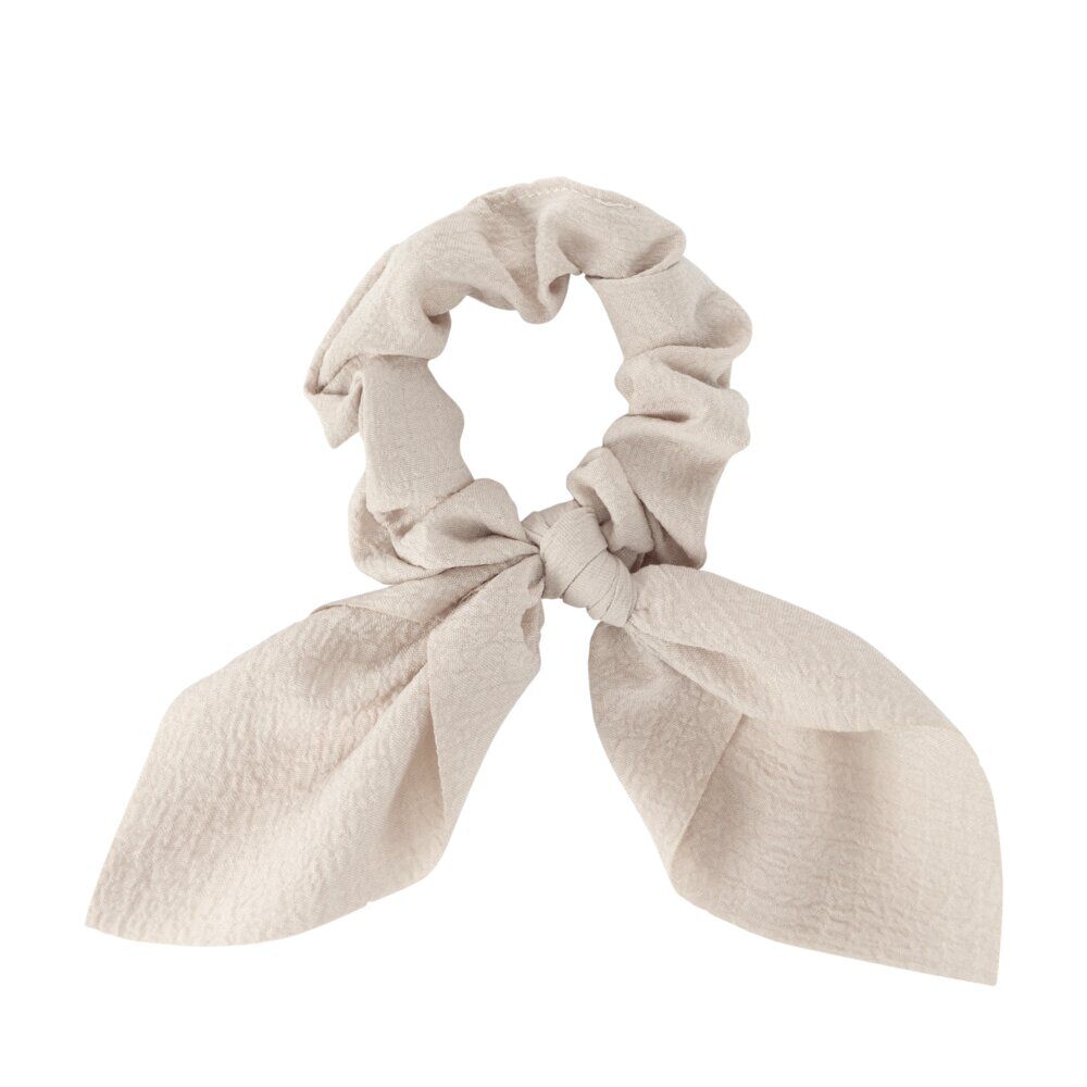Chouchou en tissu avec noeud effet textuté Ø11xH37cm (2 modèles)