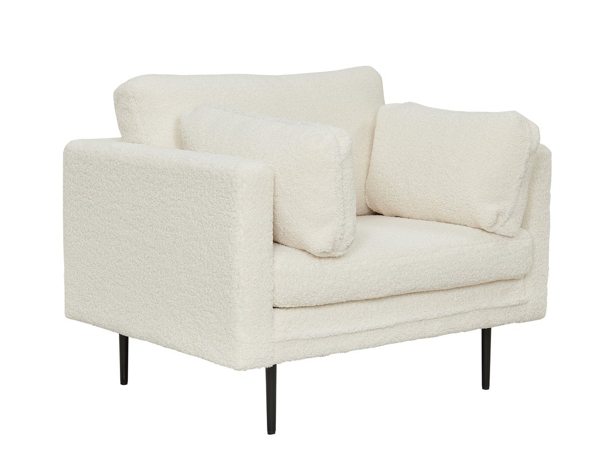 Rebellenclub Fauteuil Ioane - Wit Teddy