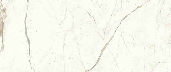 Carrelage effet Marbre Blanc Calacatta Prima 278x120x0,6 cm Silk Faventa - Mur intérieur (vendu par carton de 3,336 m²) - RO'MA CA