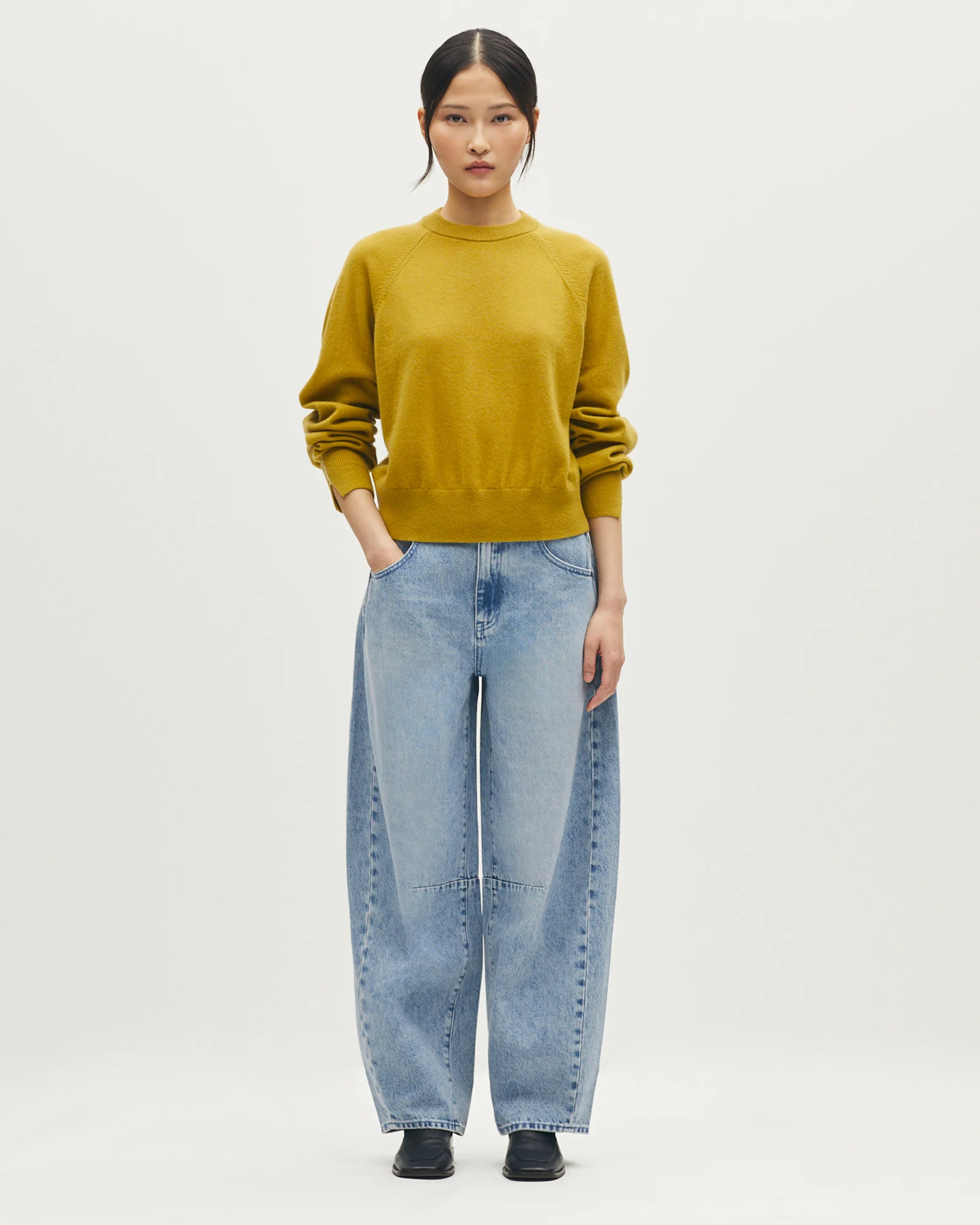 Pull col rond en cachemire