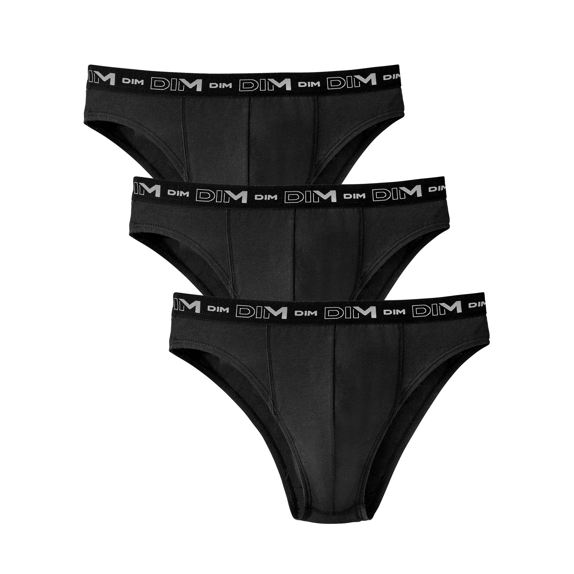 Slip fermé taille basse Dim - lot de 3