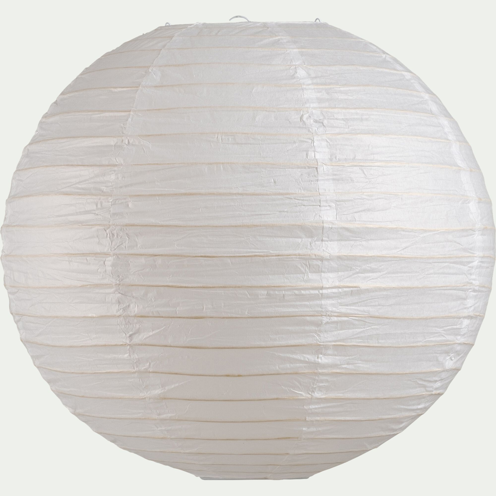 BALL - Suspension boule japonaise non électrifiée en papier de riz D40cm - blanc