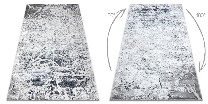 Dywan MEFE nowoczesny6182 Beton - Strukturalny, dwa poziomy 80x150 cm
