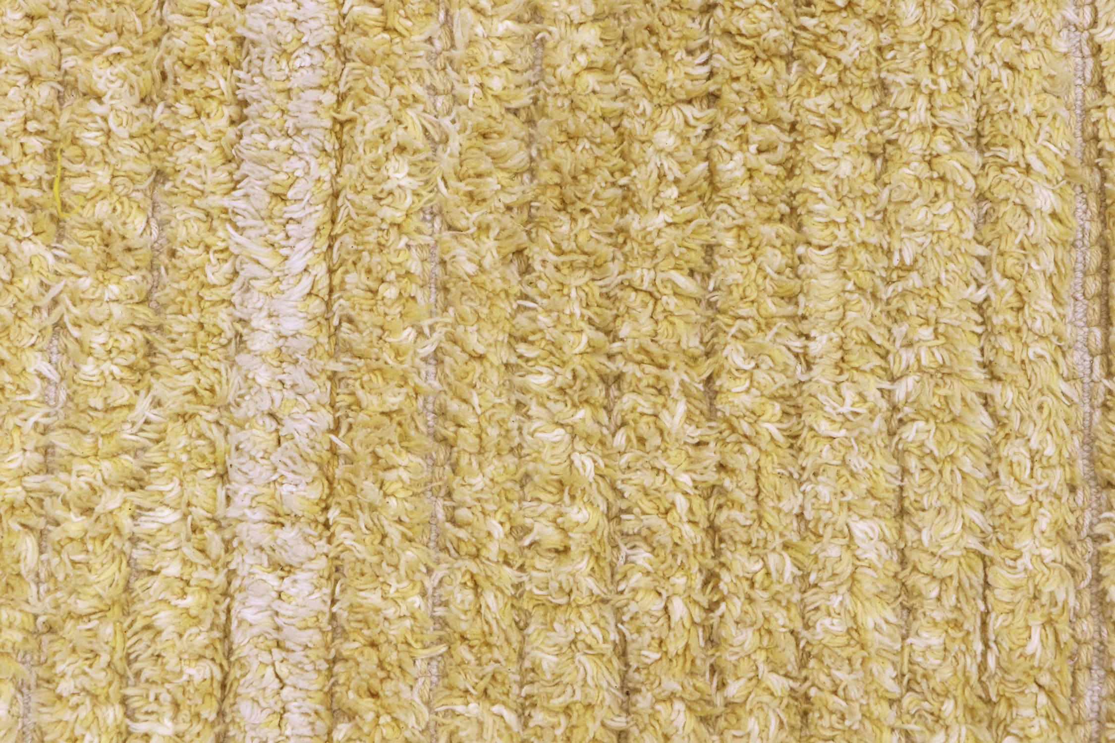 REVERSIBLE - Tapis lavable en coton jaune 170x240