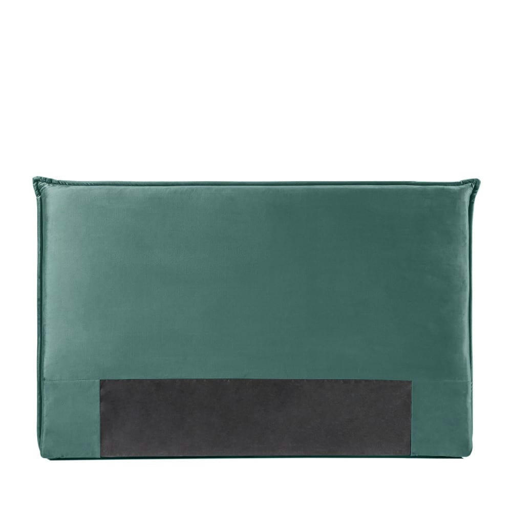 MACBETH - Tête de lit en velours 170 cm vert d