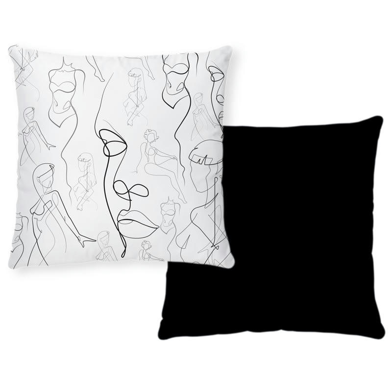 LOVE - Coussin 40x40cm Noir Romantique