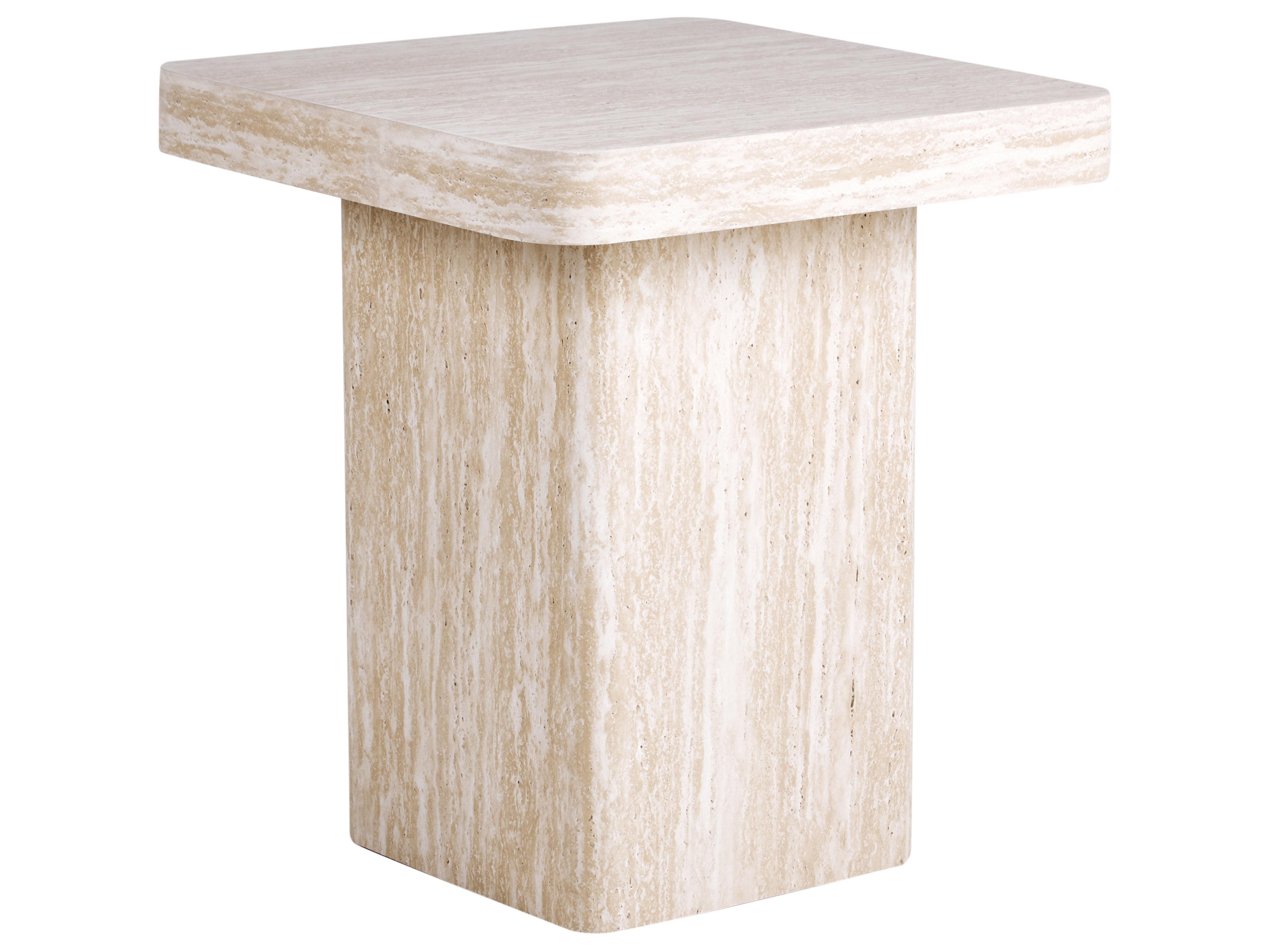 Coffee Table DUSON Travertine Effect