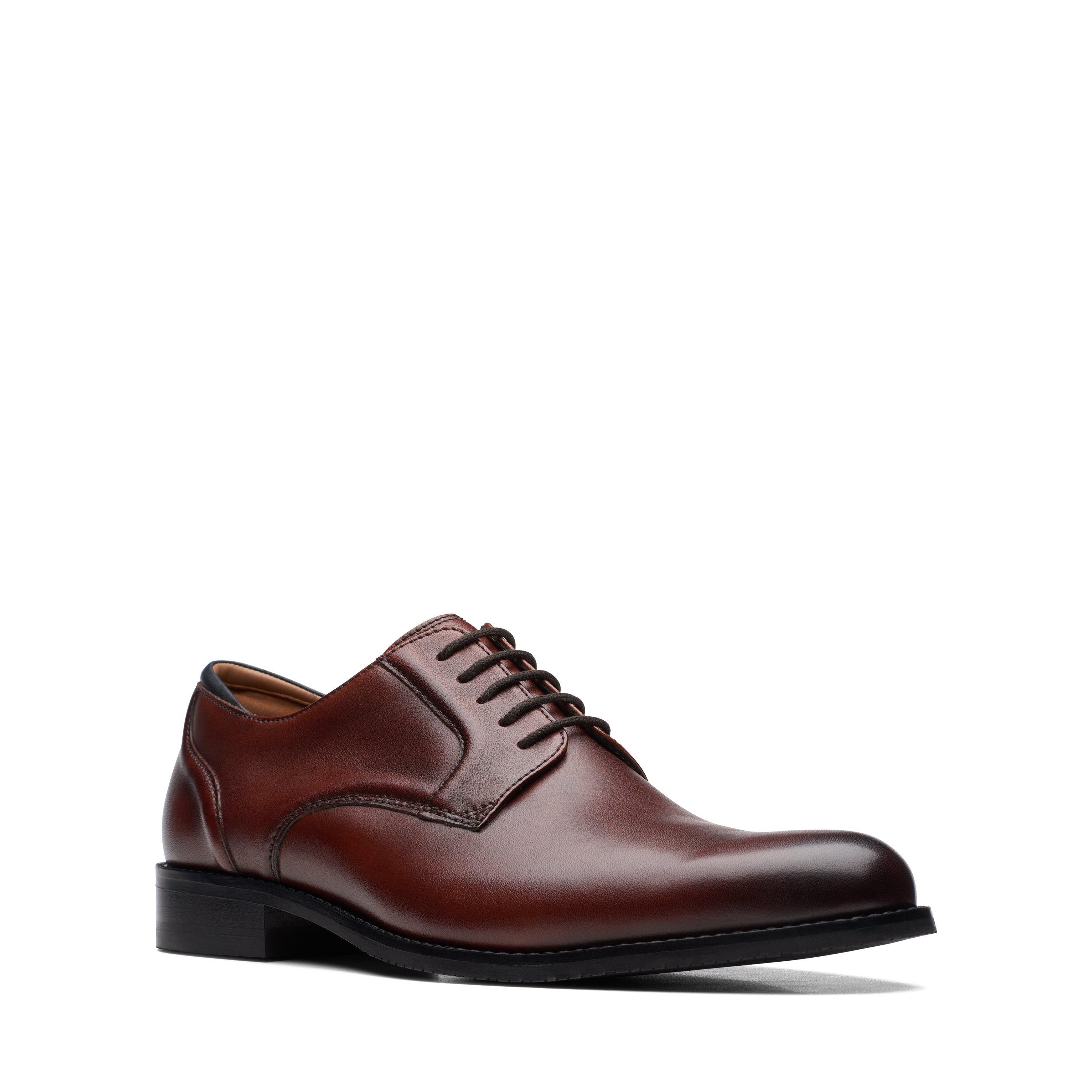 Clarks Craft Arlo Lace British Tan Oxford Shoes