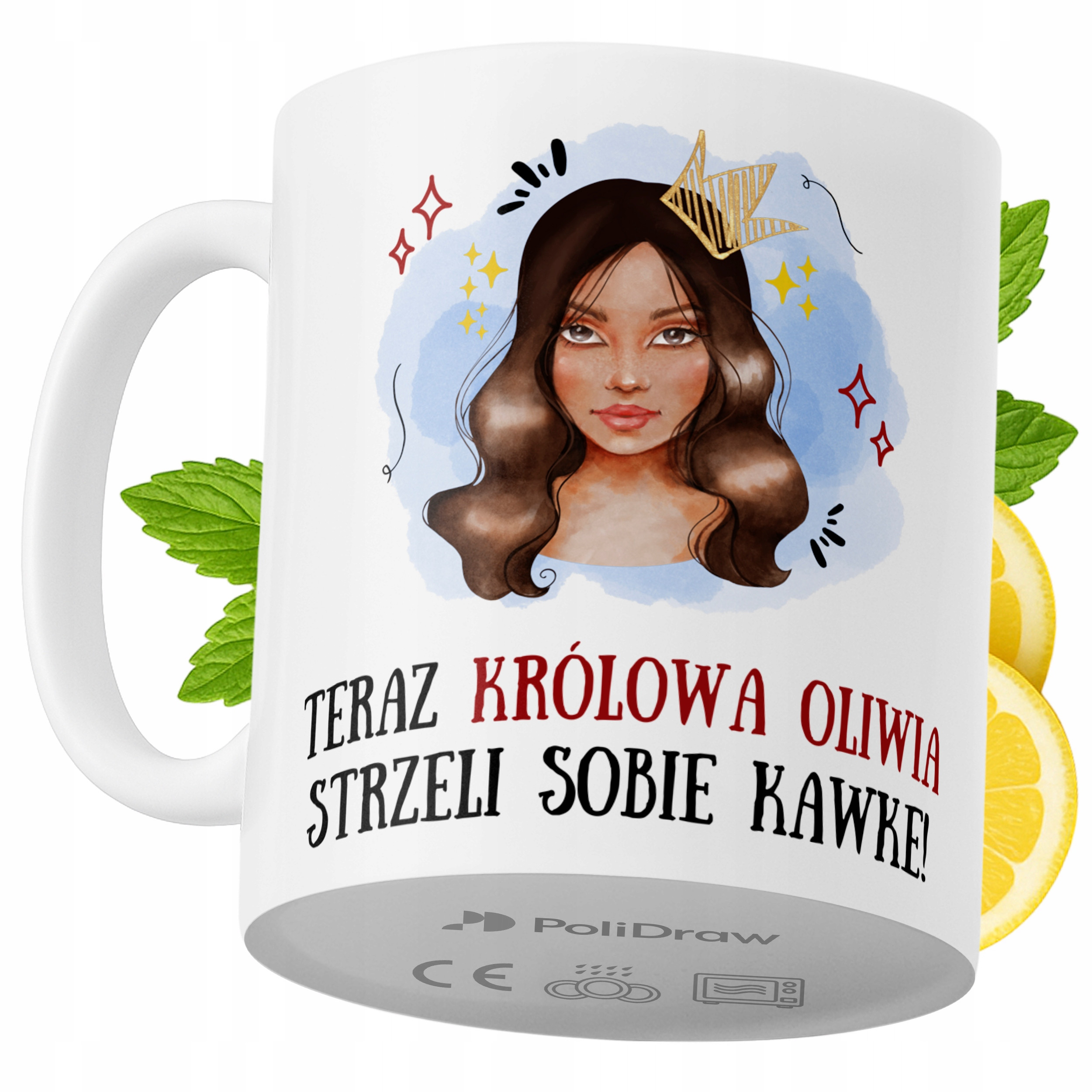 Kubek Dla Oliwii na Prezent z Nadrukiem ze Zdjęciem 330 ml PoliDraw