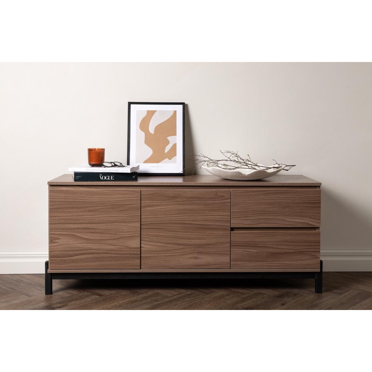 Svea - Niko dressoir - 138 cm - walnoot