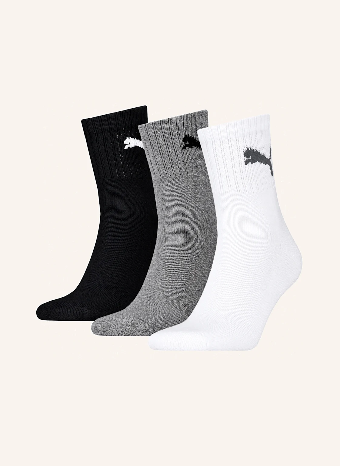 PUMA Sportsocken SHORT CRWE 3-PACK