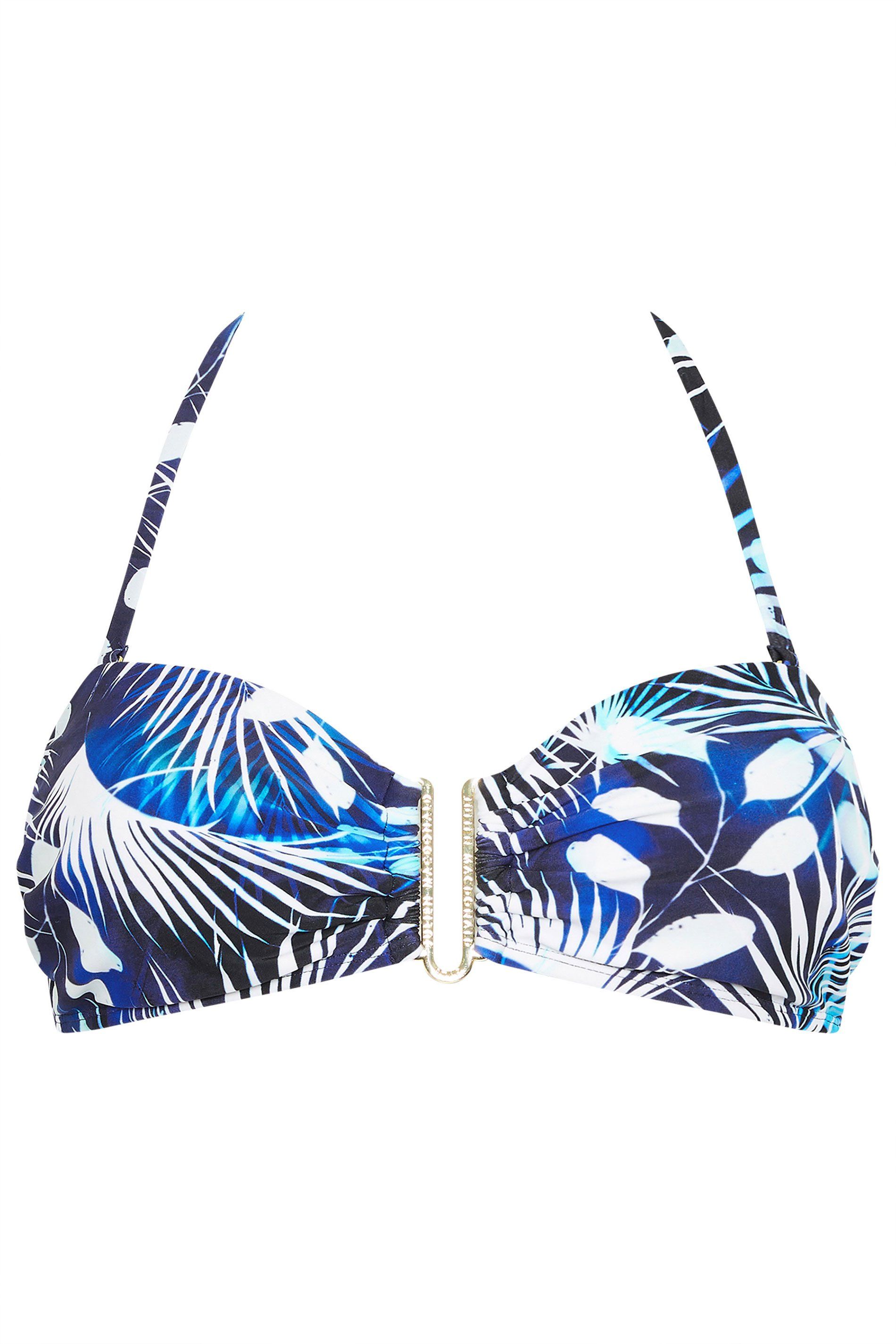 Star by Julien Macdonald Tropical Palm U Bar Bikini Top