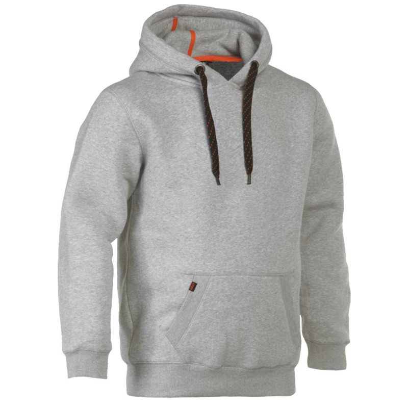 Pull avec capuchon Hesus gris clair XS HEROCK