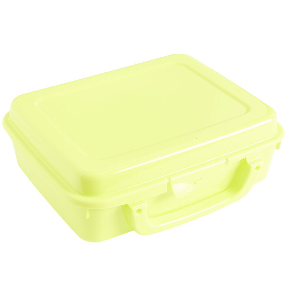 BoÎte à sandwich rectangulaire plastique coloré 20x16xH7cm (3 modèles)