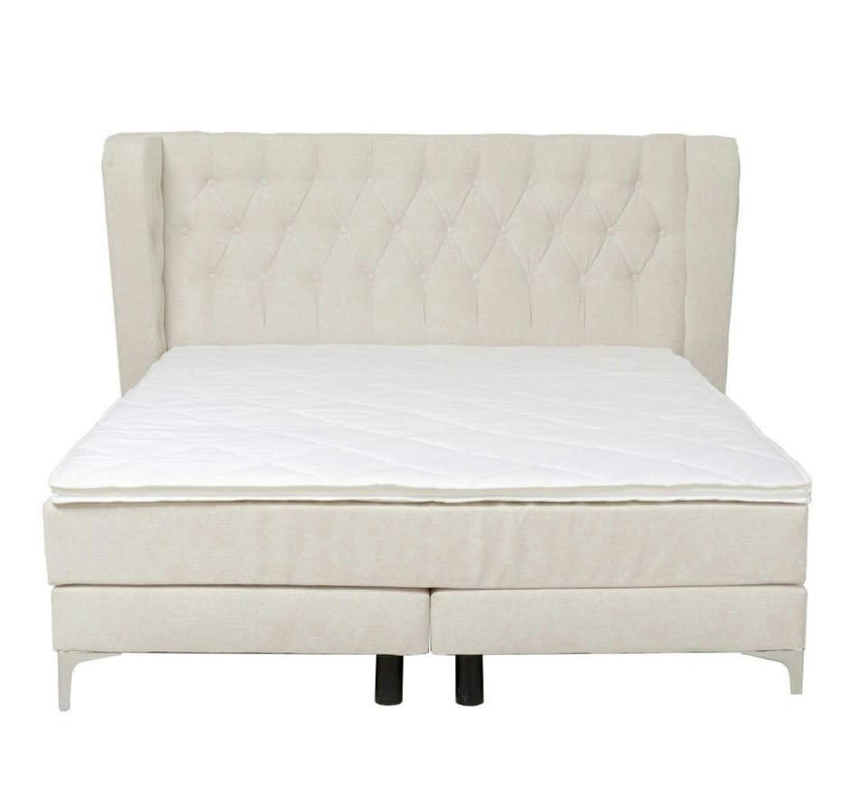 BENITO MOON - Lit Boxspring Benito Moon crème Kare Design Taille - 160x200cm
