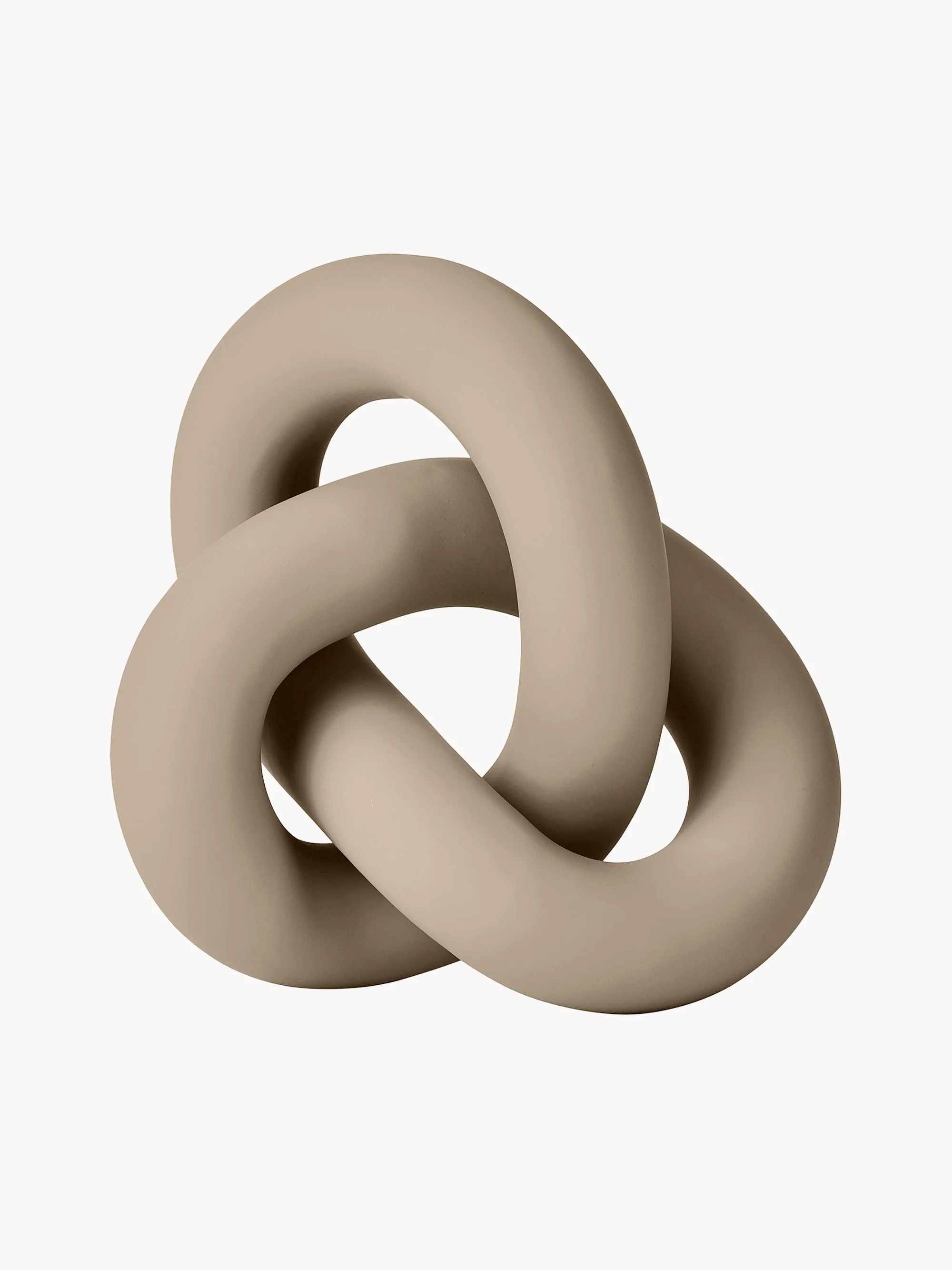 Handgefertigtes Deko-Objekt Knot, H 9 cm