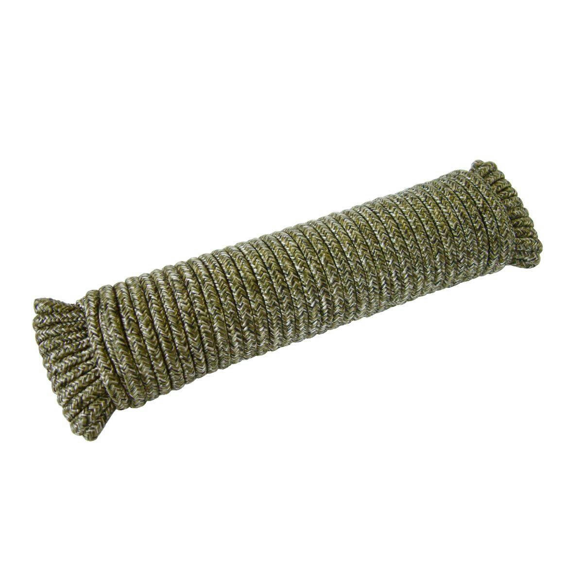 KingCord Camouflage Utility Diamond Braid Rope, 242-lb Capacity, 3/8-in x 100-ft, Assorted Colours