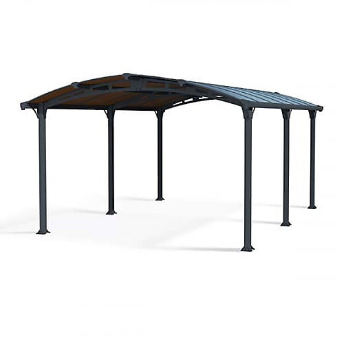 Abri carport Arcadia pour voiture, Long 10.77 m