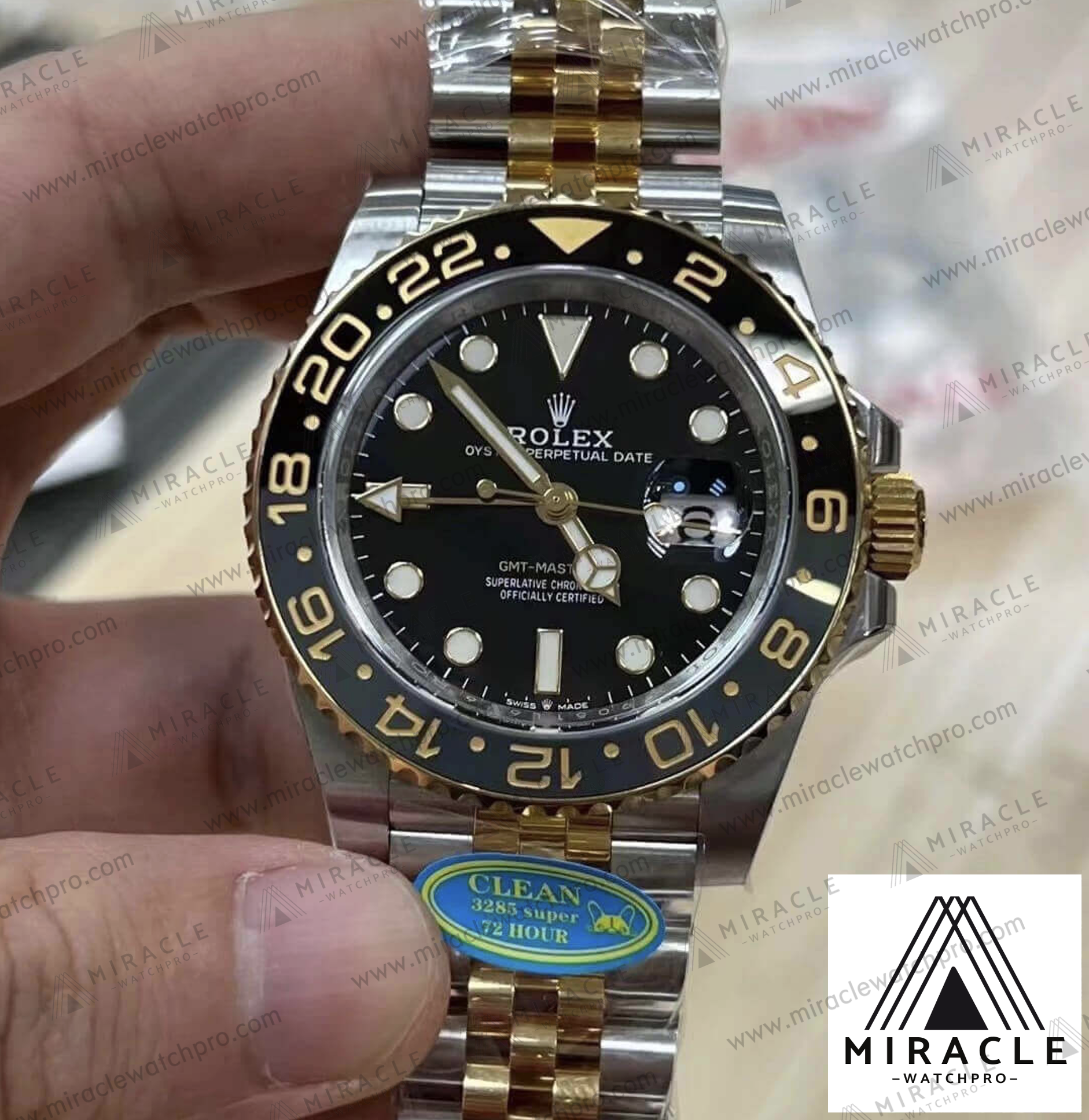 ROLEX-GMT MASTER II-ref.M126713GRNR-0001-Elite Clone-40mm-Replica Watch