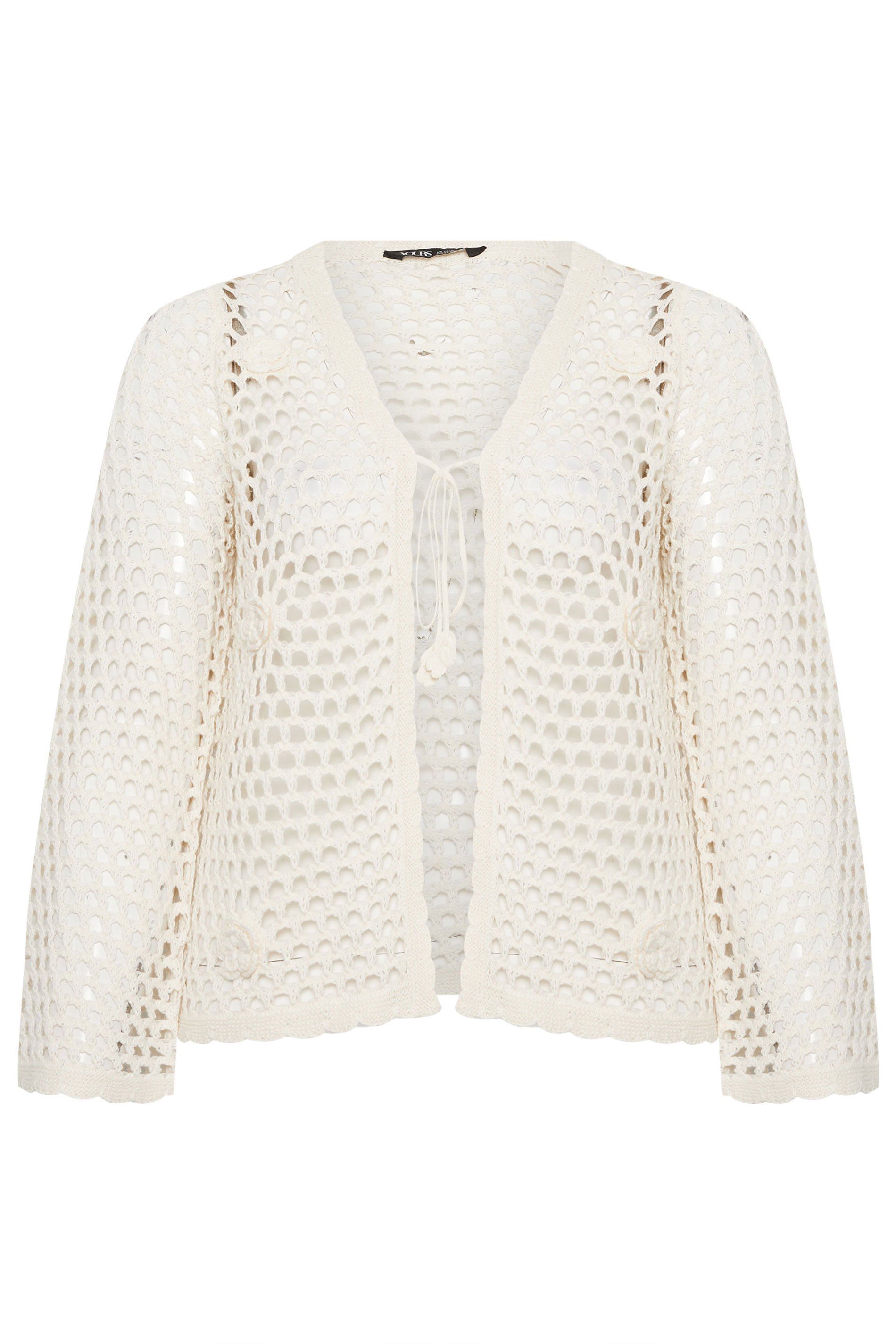 Yours Flower Applique Cardigan