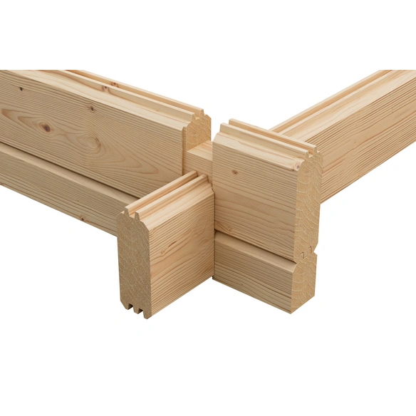 Blockgarage »Hampshire«, BxT: 480 x 376,1 cm (Außenmaß), Holz